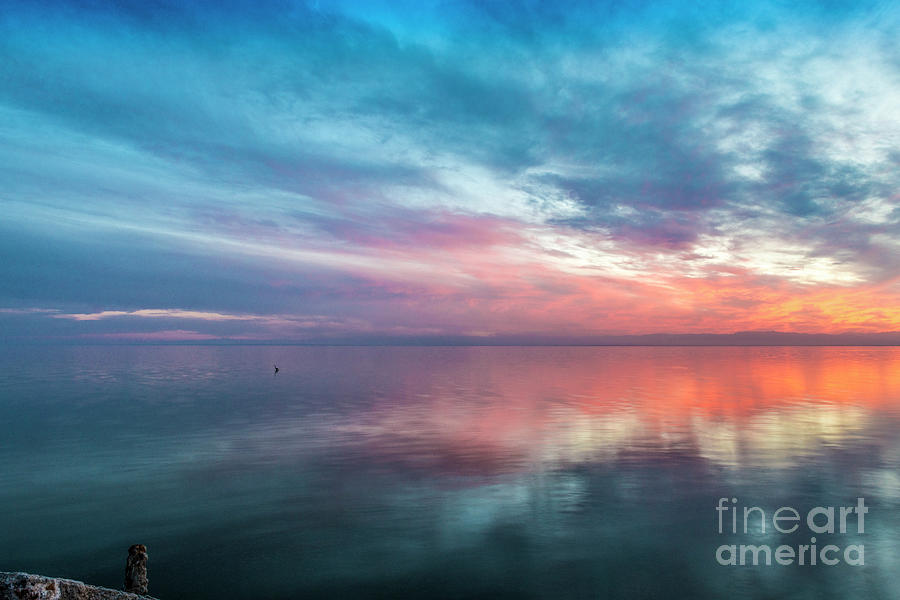 Salton Sea Sunset Sky Photograph by David Zanzinger