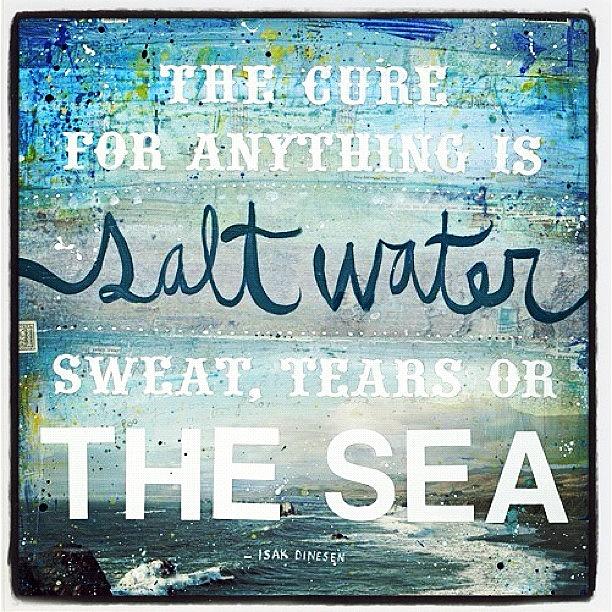 Tears Photograph - #saltwater #tears #sweat #sea by Giannina Berrios