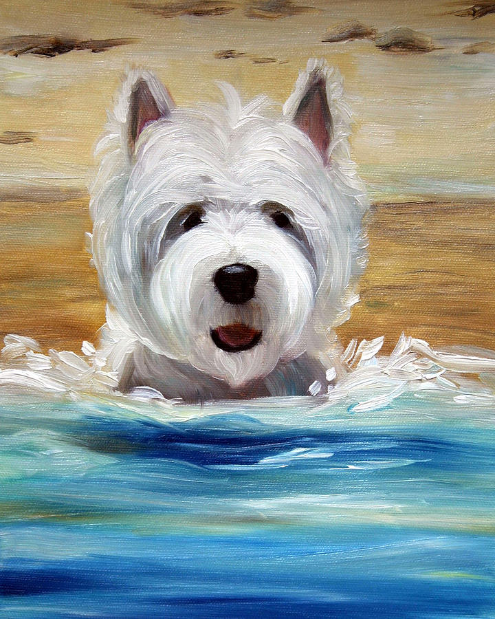 Salty Dawg Painting by Mary Sparrow | Fine Art America