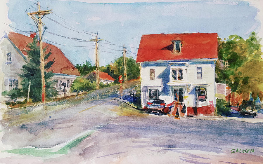 Salty Market, North Truro Painting by Peter Salwen