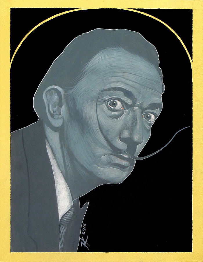 Salvador Dali Painting - Salvador Dali by Jovana Kolic Salvador Dali Painting - Salvador Dali by Jovana Kolic
