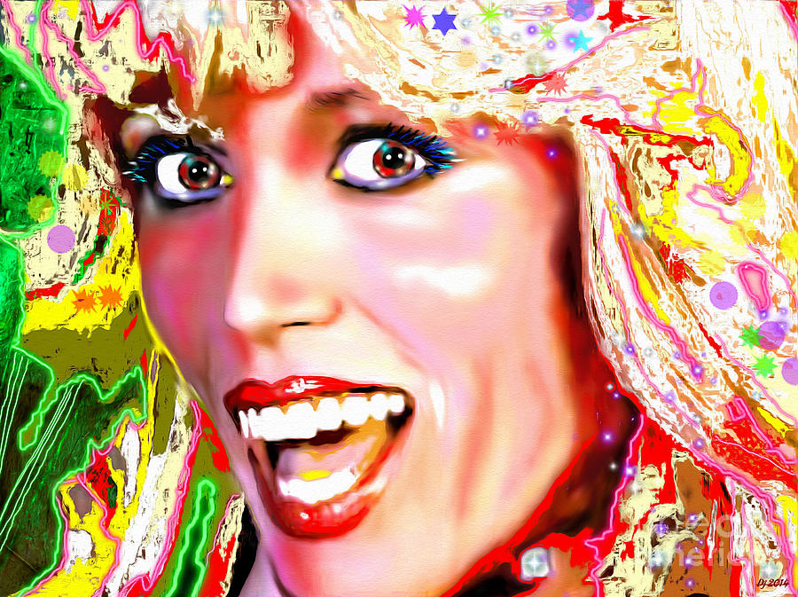 Salvador Dali Muse Amanda Lear Painting By Daniel Janda