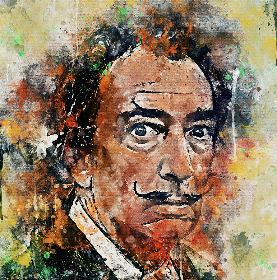 Salvador Dali portrait 3 Digital Art by Yury Malkov