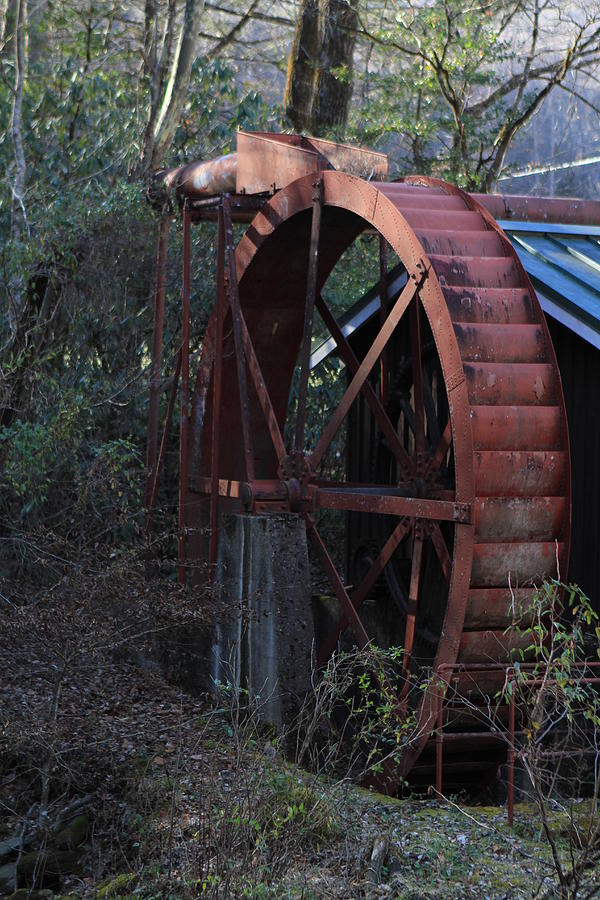 Salvaged Water Wheel Photograph by Karen Ruhl