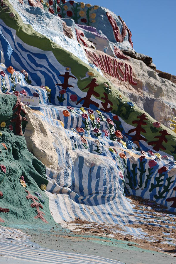 Salvation Mountain Waterfall Photograph by Colleen Cornelius