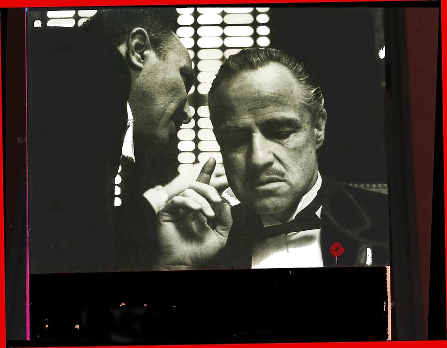 Salvatore Corsitto and Marlon Brando The Godfather 1972-2015  Photograph by David Lee Guss