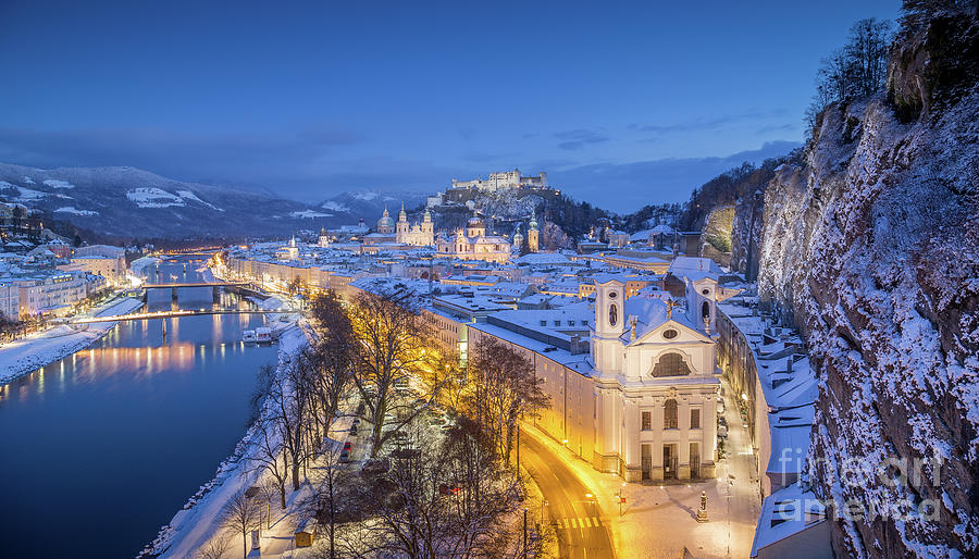 Wolfgang Amadeus Mozart Photograph - Salzburg Winter Dreams by JR Photography