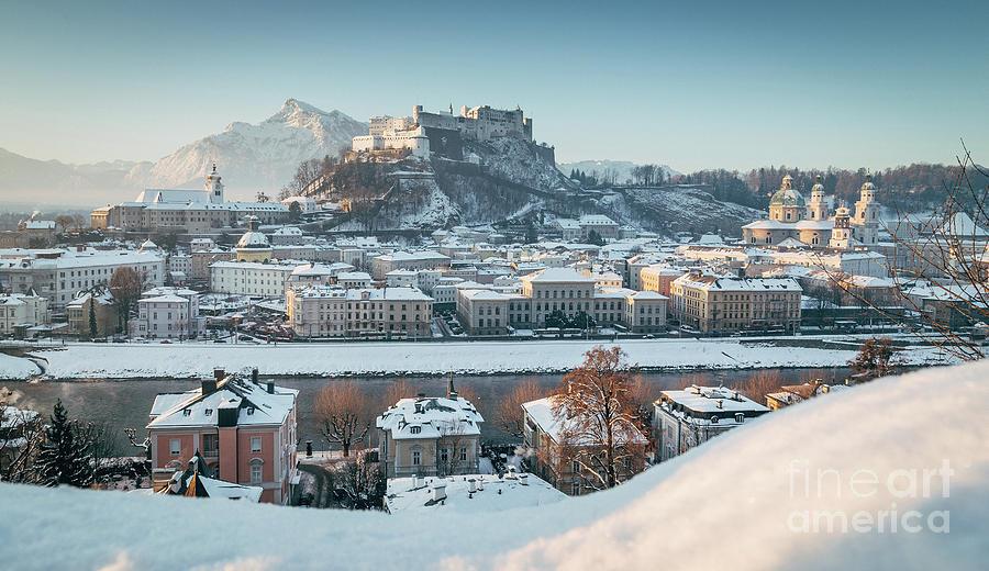 Salzburg Winter Morning Photograph by JR Photography