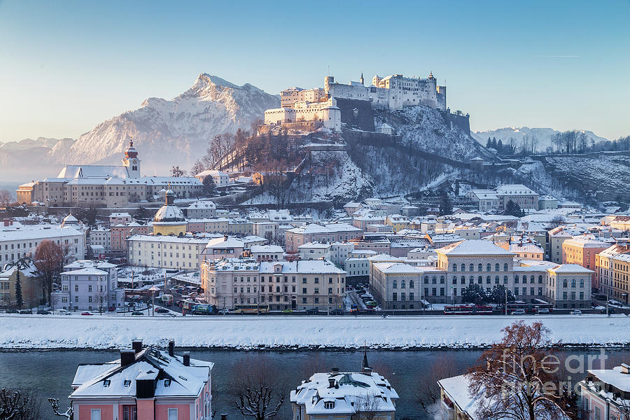 Salzburg Winter Sunrise Photograph by JR Photography