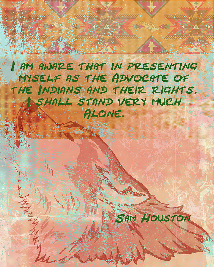 Sam Houston - Advocate Digital Art