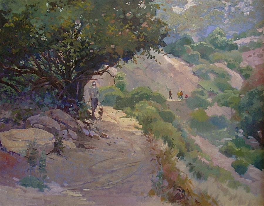 San Gabriel Mountain Painting - Sam Merrill Trailhead by Lynne Fearman