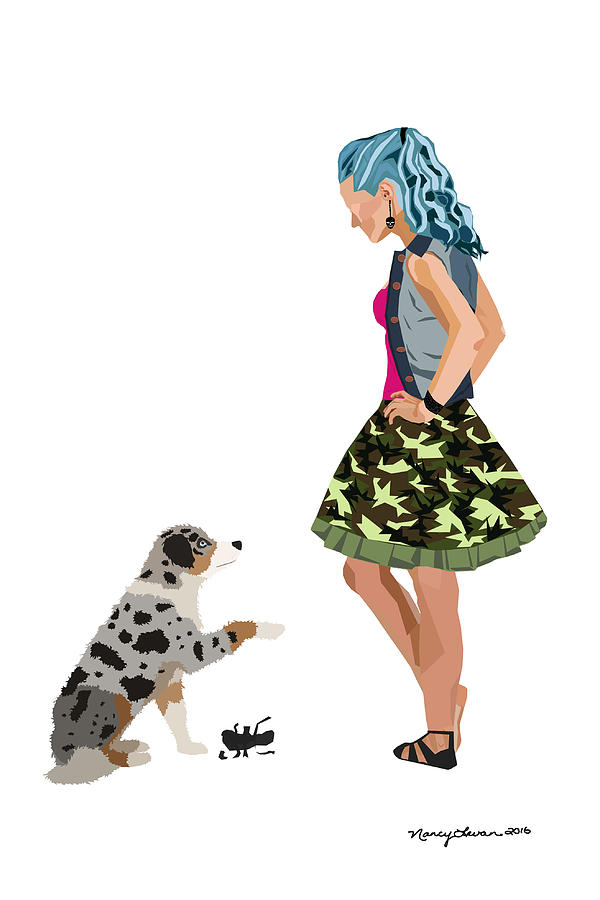Fashion Digital Art - Samantha by Nancy Levan Fashion Digital Art - Samantha by Nancy Levan
