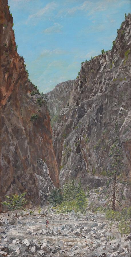 Samaria Gorge Painting by David Capon