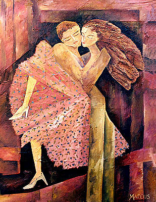 Samba 1 Painting by Leslie Marcus Samba 1 Painting by Leslie Marcus