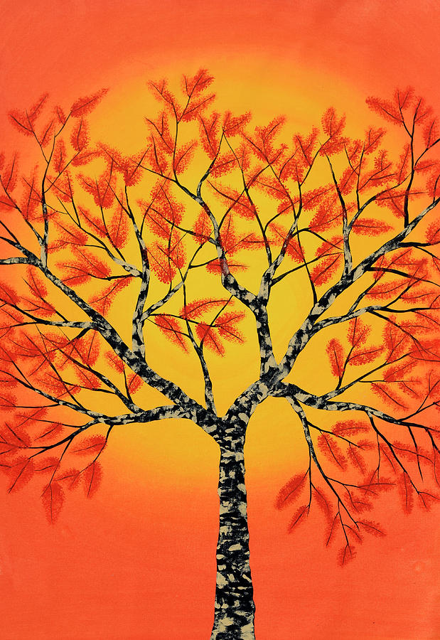 Tree Painting - Sambharv by Sumit Mehndiratta