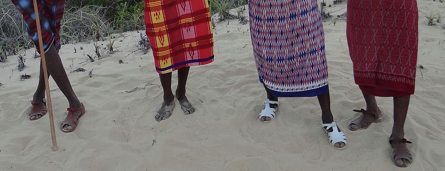 Samburu tribesmen feet 1 Photograph by Exploramum Exploramum