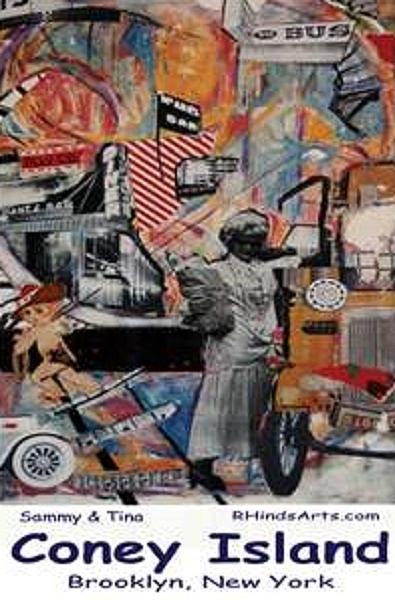 Collage Mixed Media - Sammy and Tina by Rene Hinds