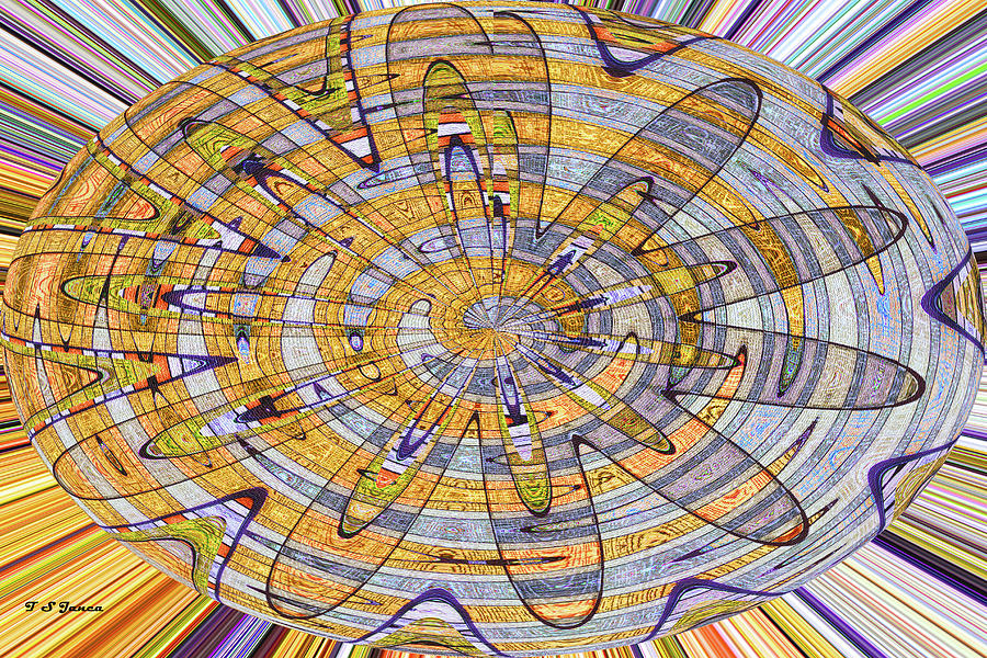 Sample Panel Abstract Oval Digital Art by Tom Janca