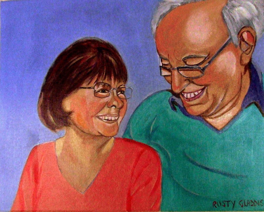 Samson and Delia Painting by Rusty Gladdish