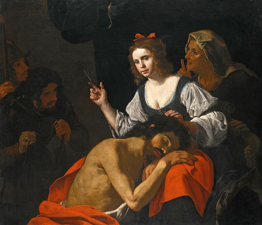 Samson and Delilah Painting by Hendrick van Somer