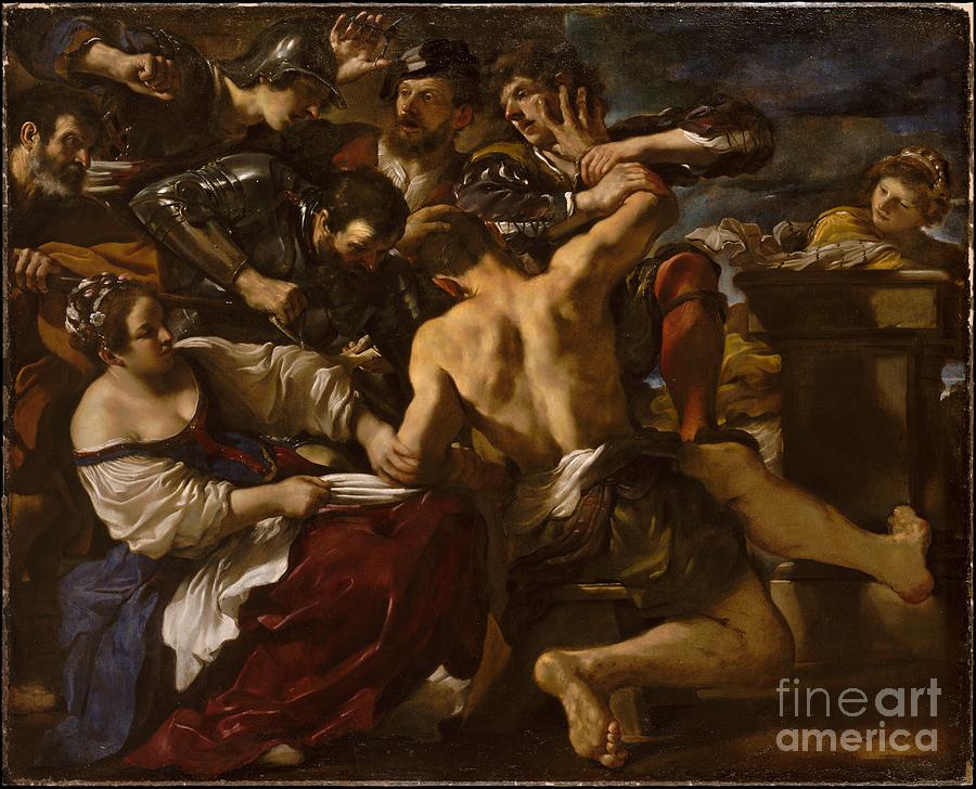 Samson Captured Painting by Celestial Images