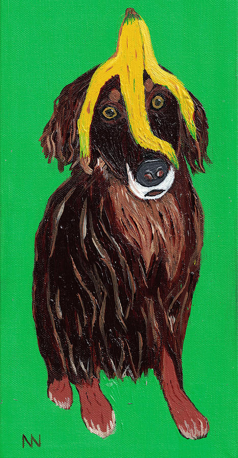 Dog Painting - Samson by Nick Nestle