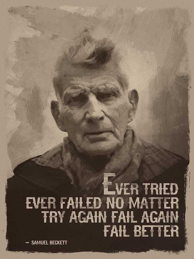 Samuel Beckett Quote Digital Art