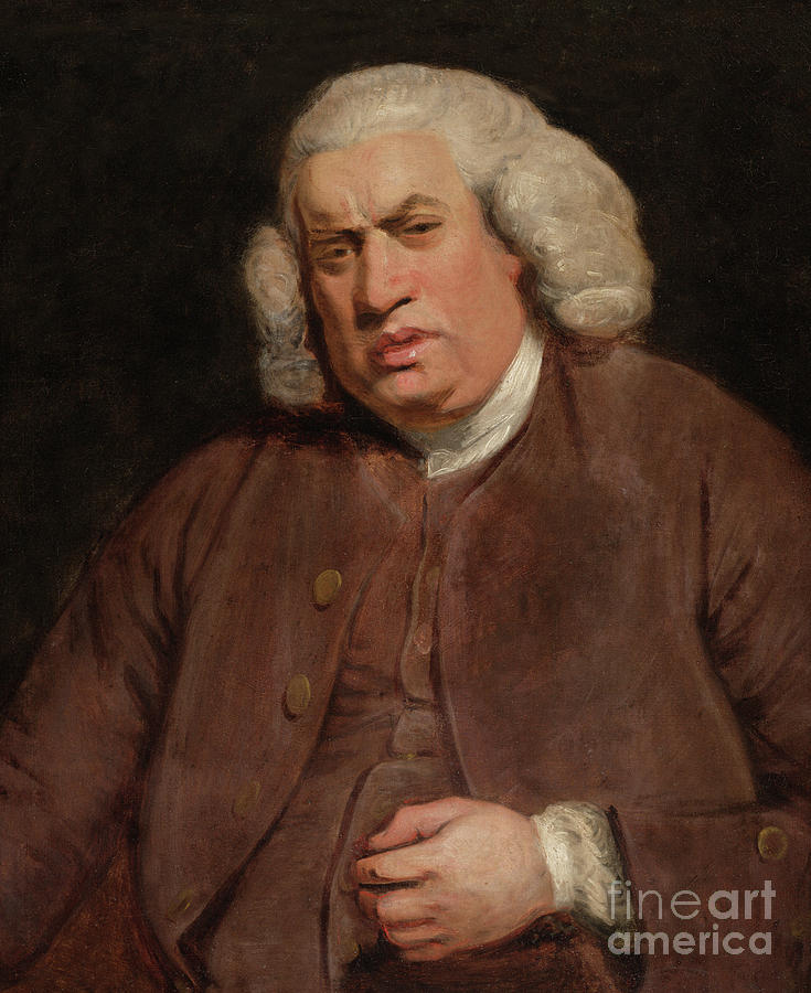 Joshua Reynolds Painting - Samuel Johnson by Joshua Reynolds