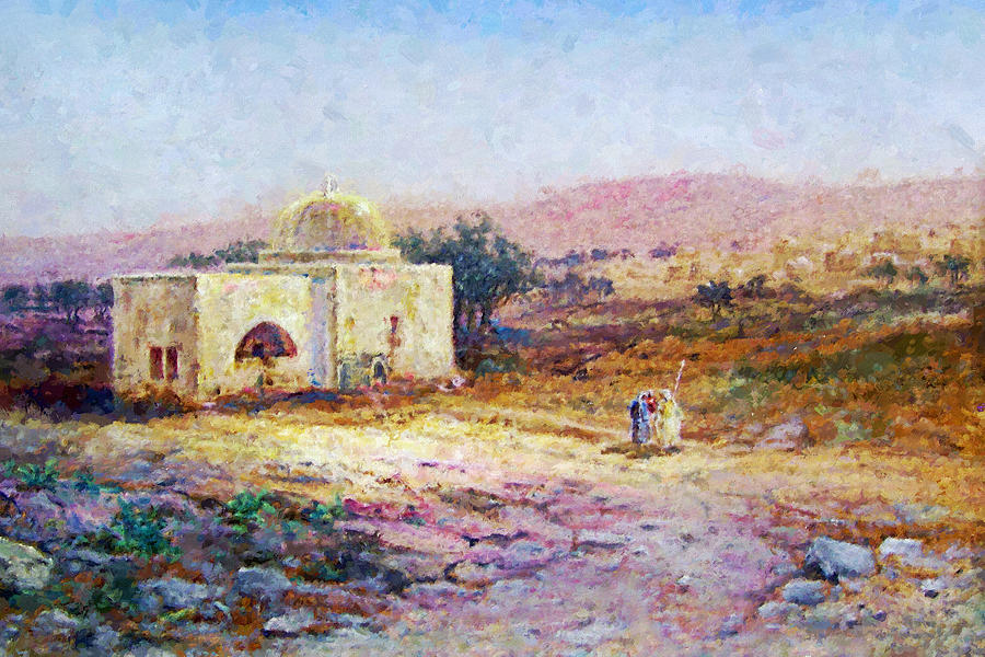 Samuel Lawson Tomb of Rachel 1900 Painting by Munir Alawi