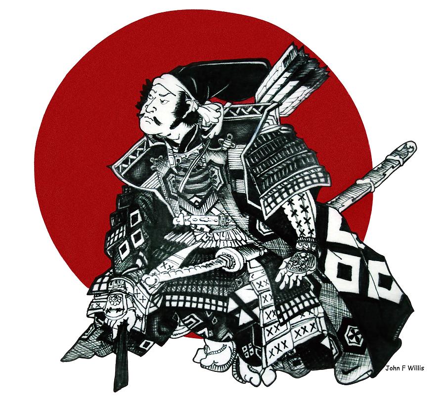 Samurai Mixed Media by John F Willis - Fine Art America