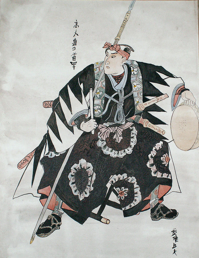 ancient samurai drawing
