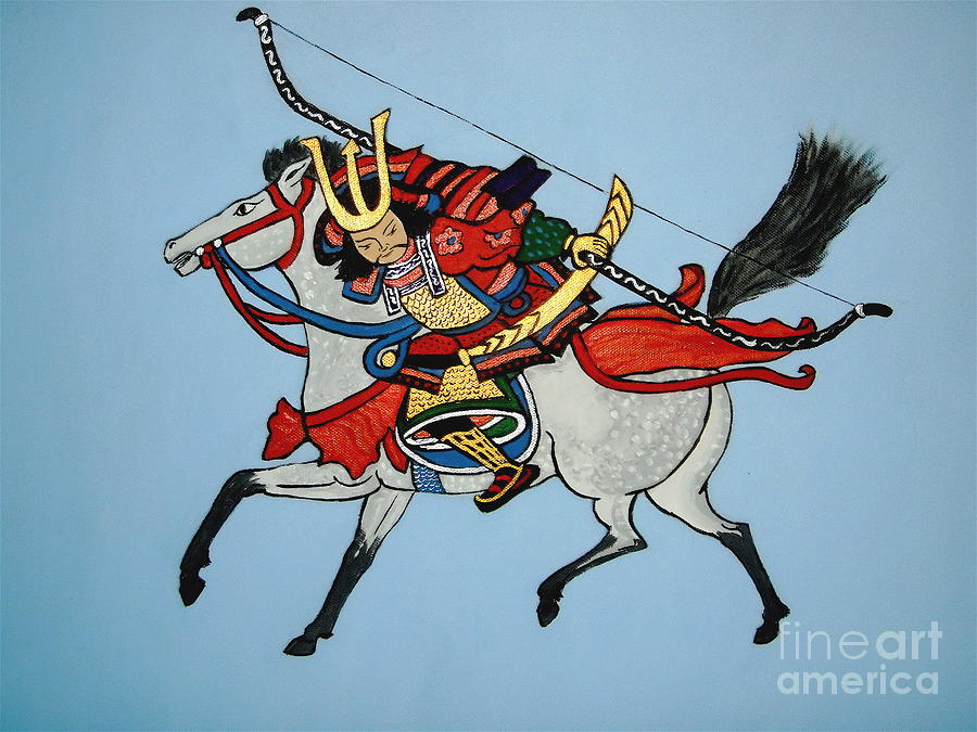 Samurai Rider Painting by Stephanie Moore
