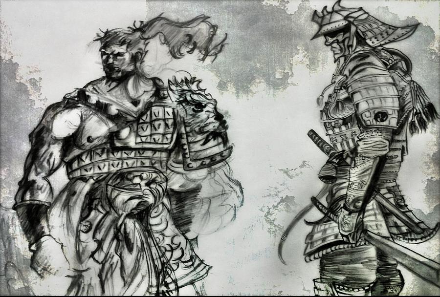 Samurai Sketch trying to improve  rdrawing