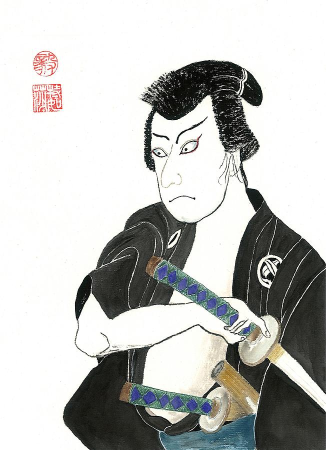 Samurai Painting by Terri Harris