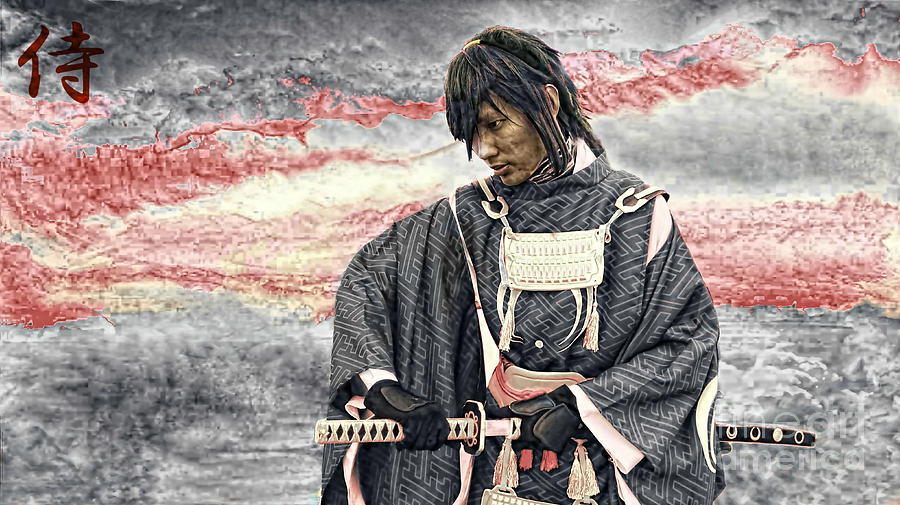 Samurai Warrior Digital Art by Ian Gledhill
