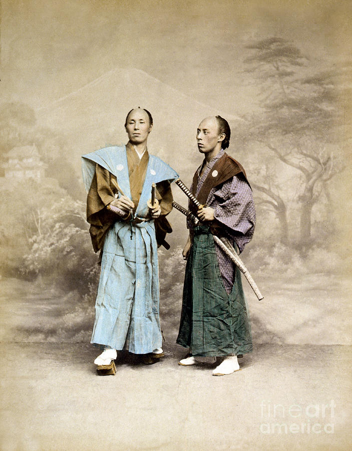 Samurai Warriors, 1877 Photograph by Science Source