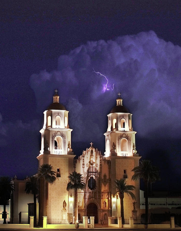 San Agustin at night Photograph by Guillermo Escudero - Fine Art America