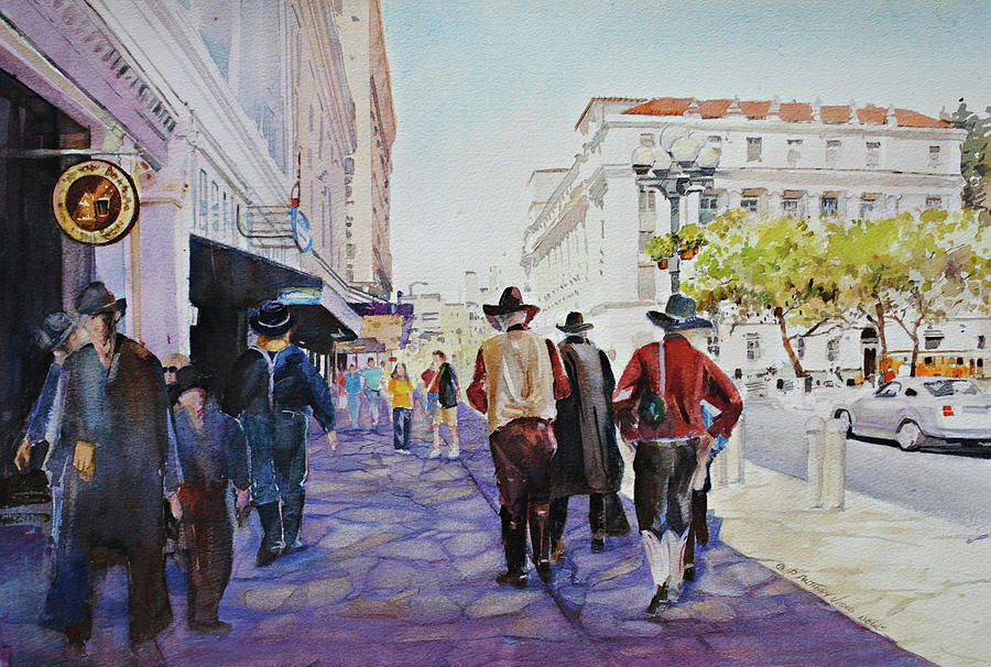 San Antonio Cowboys Painting by P Anthony Visco