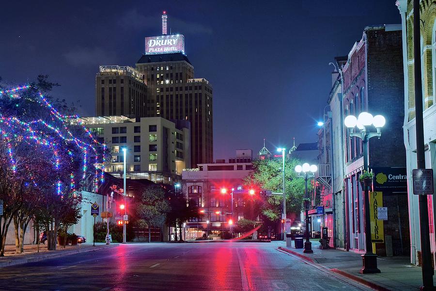 San Antonio Night  Photograph by Frozen in Time Fine Art Photography