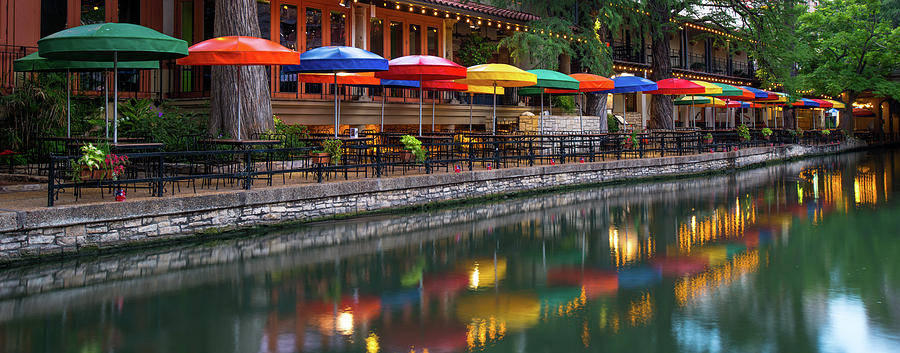 San Antonio Riverwalk Panoramic Photograph by Gregory Ballos - Fine Art ...