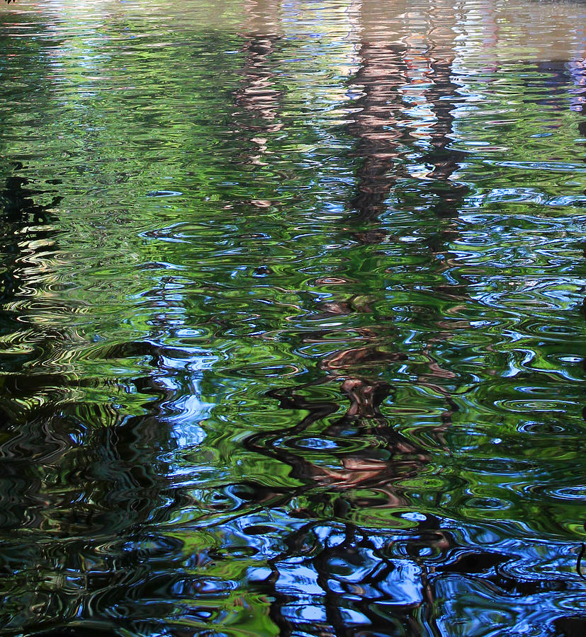 San Antonio Riverwalk Reflection Photograph by Mary Bedy