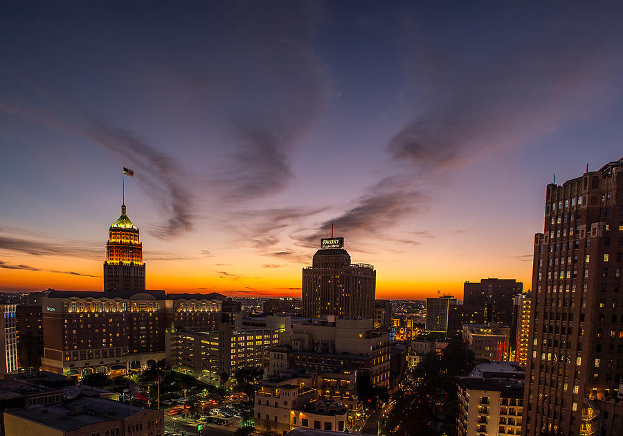 San Antonio Sunset Photograph by David Downs