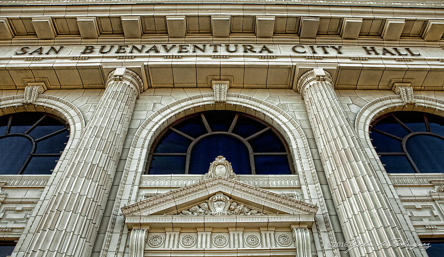 San Buenaventura City Hall Photograph by John A Rodriguez