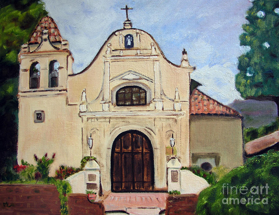 San Carlos Cathedral Painting by Mary Capriole