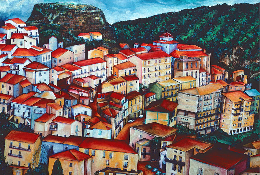 San Chirico, Italy Painting by Gaye Elise Beda