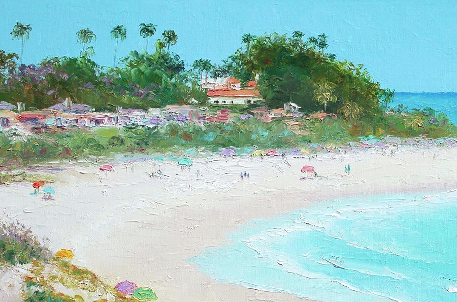 San Clemente Beach California Painting by Jan Matson