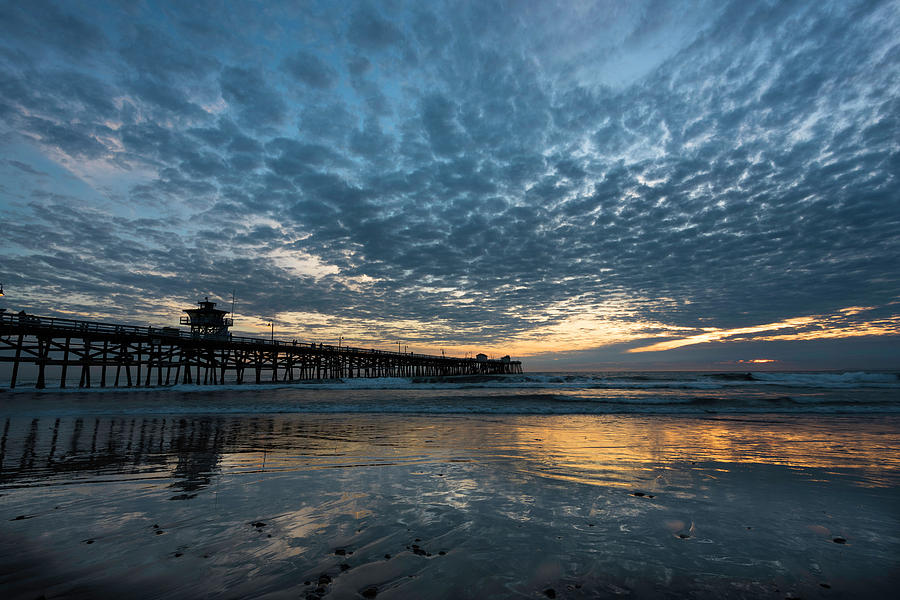 San Clemente Pier Sunset Photograph by Scott Cunningham