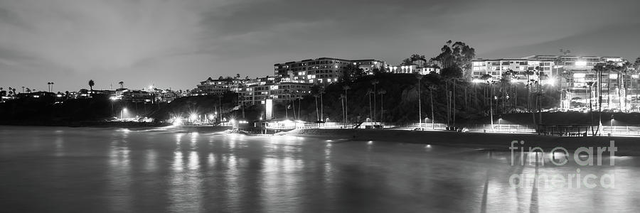 San Clemente Skyline Black and White Panorama Photo Photograph by Paul Velgos