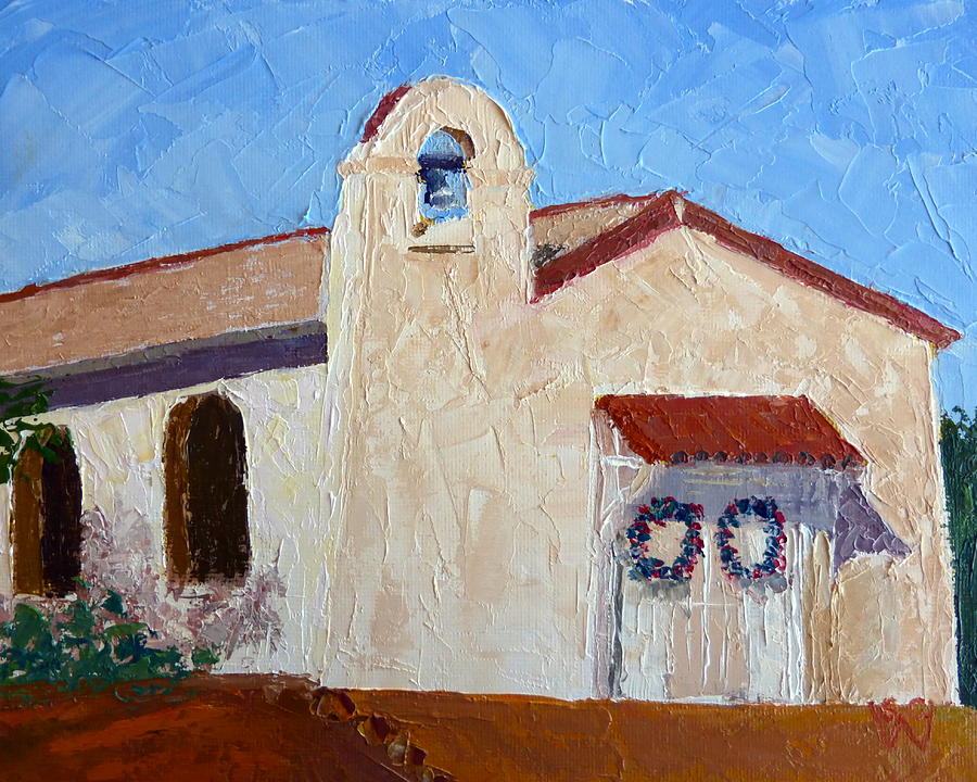 San Cosme Chapel Painting by Susan Woodward