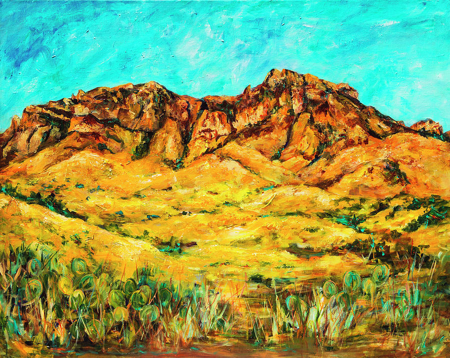 San Cristo Mountains Painting by Sally Quillin